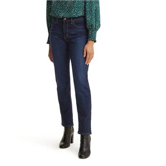 Levi's Perfect Waist 525 Straight Leg Jeans in Cobalt Haze